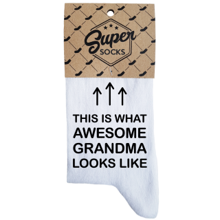 Moteriškos kojinės „Awesome grandma“