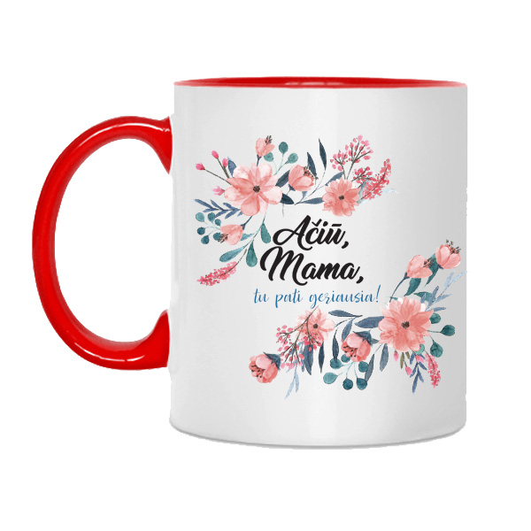 Puodelis "Ačiū mama, tu pati geriausia" Puodelis "Ačiū mama, tu pati geriausia"