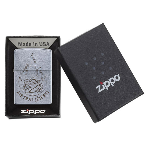 Zippo žiebtuvėlis "Aistrai įžiebti" Zippo žiebtuvėlis "Aistrai įžiebti"