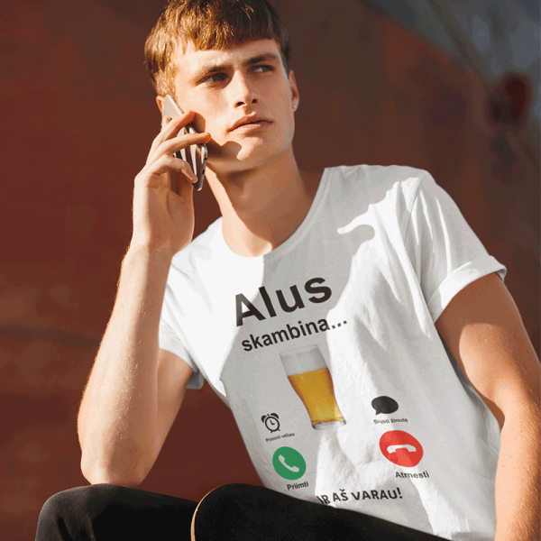 Marškinėliai "Alus skambina" Marškinėliai "Alus skambina"