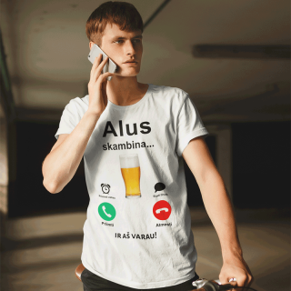 Marškinėliai "Alus skambina"