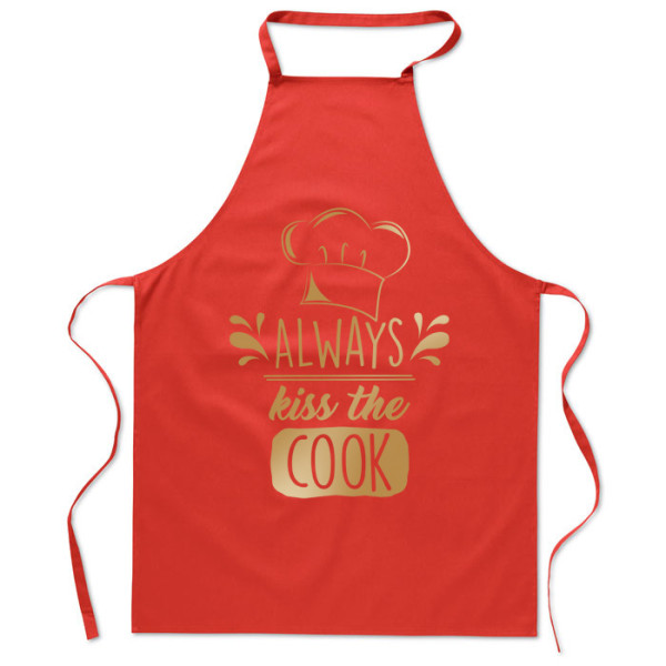 Medvilninė prijuostė "Always kiss the cook" Medvilninė prijuostė "Always kiss the cook"