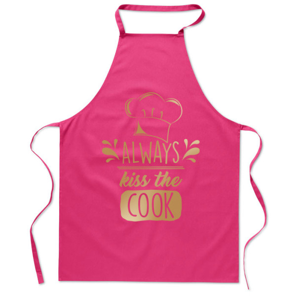 Medvilninė prijuostė "Always kiss the cook" Medvilninė prijuostė "Always kiss the cook"