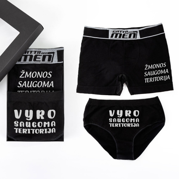 Apatinių rinkinys porai "Vyro ir žmonos teritorija" Apatinių rinkinys porai "Vyro ir žmonos teritorija"