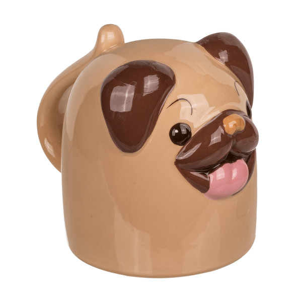 Apverstas puodelis "Mopsas"