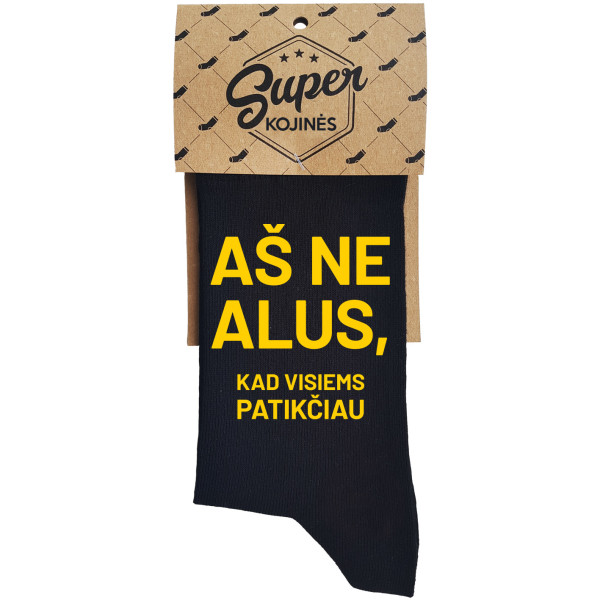Kojinės "Aš ne alus, kad visiems patikčiau" Kojinės "Aš ne alus, kad visiems patikčiau"