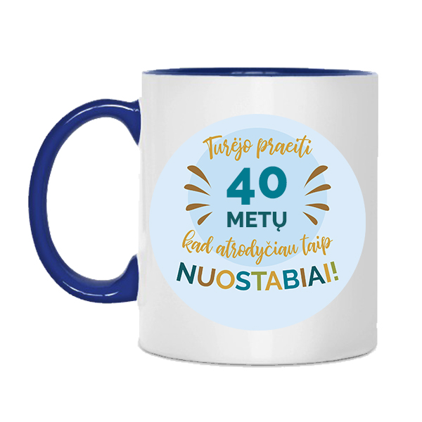 Puodelis "Atrodau nuostabiai" su pasirinktais metais Puodelis "Atrodau nuostabiai" su pasirinktais metais