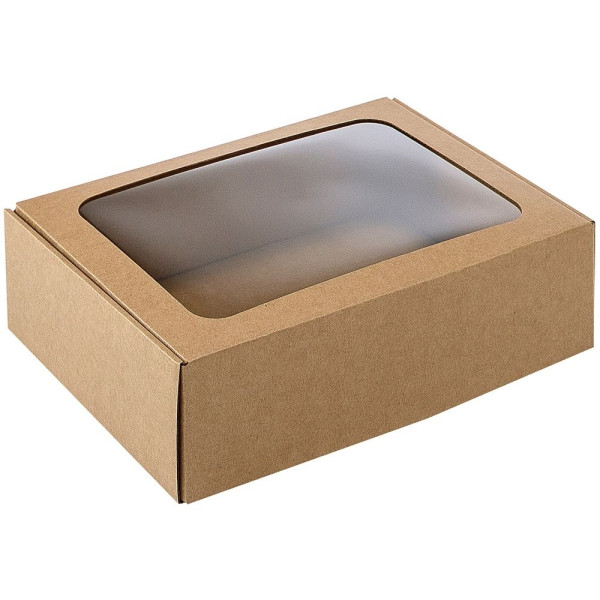 Atverčiama dovanų dėžutė, ruda 220x140x80mm Atverčiama dovanų dėžutė, ruda 220x140x80mm