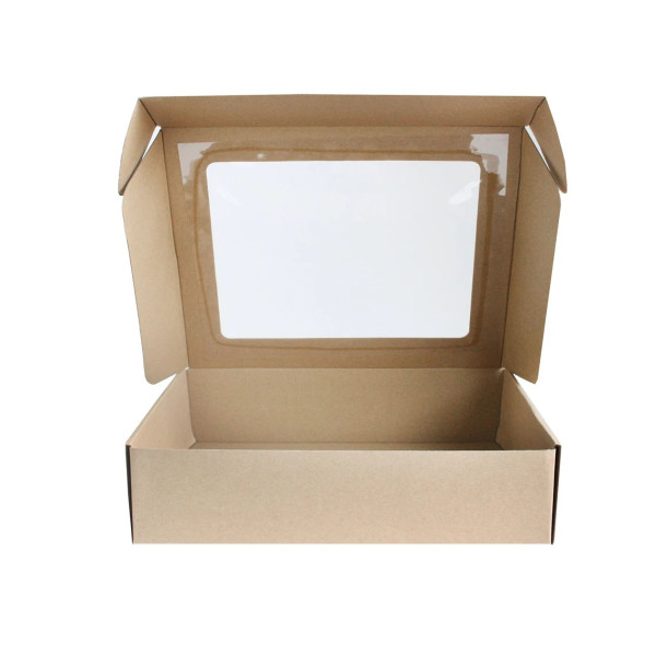 Atverčiama dovanų dėžutė, ruda 310x250x75mm Atverčiama dovanų dėžutė, ruda 310x250x75mm