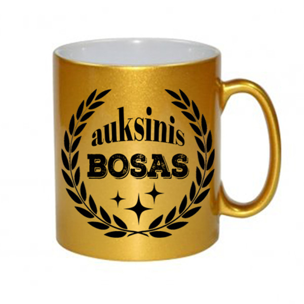Puodelis "Auksinis bosas" Puodelis "Auksinis bosas"