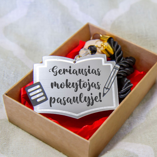 Automobilio kvapukas "Geriausias mokytojas pasaulyje!" Automobilio kvapukas "Geriausias mokytojas pasaulyje!"