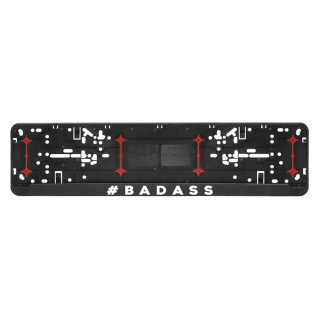 Automobilio numerių rėmelis "Bad Ass"