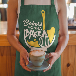 Medvilninė prijuostė "Bakers gonna bake"