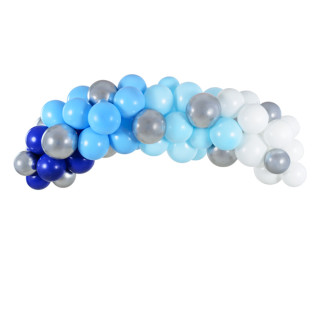 Balionų girlianda "Blue" (60vnt, 200cm)