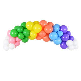 Balionų girlianda "Rainbow" (60vnt, 200cm)