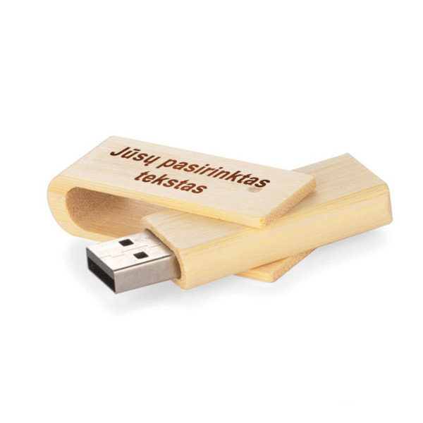 Bambukinis USB raktas "TWISTER" (16GB) (su galimybe išgraviruoti už papildomą kainą) Bambukinis USB raktas "TWISTER" (16GB) (su galimybe išgraviruoti už papildomą kainą)