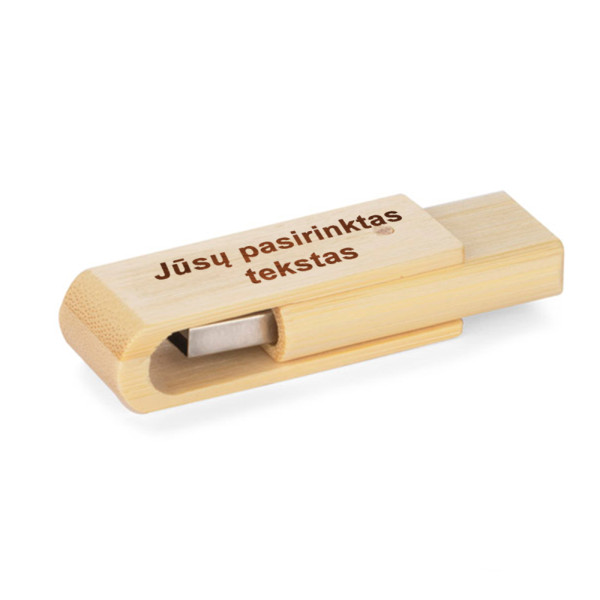 Bambukinis USB raktas "TWISTER" (16GB) (su galimybe išgraviruoti už papildomą kainą) Bambukinis USB raktas "TWISTER" (16GB) (su galimybe išgraviruoti už papildomą kainą)