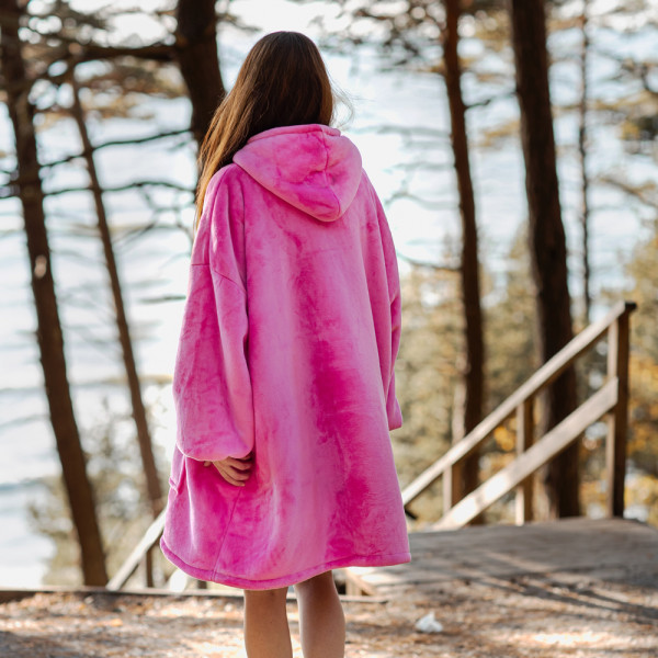 BARAMOOR džemperis - pledas "Hot pink"