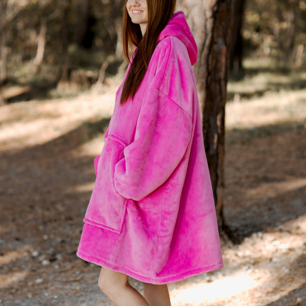 BARAMOOR džemperis - pledas "Hot pink"