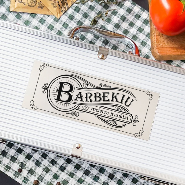 Barbekiu rinkinys "Barbekiu meistro įrankiai" Barbekiu rinkinys "Barbekiu meistro įrankiai"