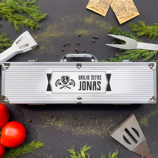 Barbekiu rinkinys "Grilio šefas Jonas"