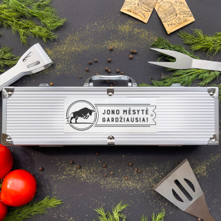 Barbekiu rinkinys "Jono mėsytė gardžiausia!"