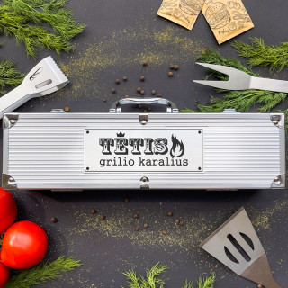 Barbekiu rinkinys "TĖTIS - grilio karalius"