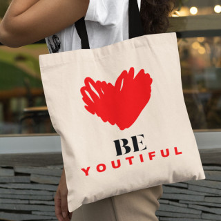 Medžiaginis maišelis "Be Youtiful"