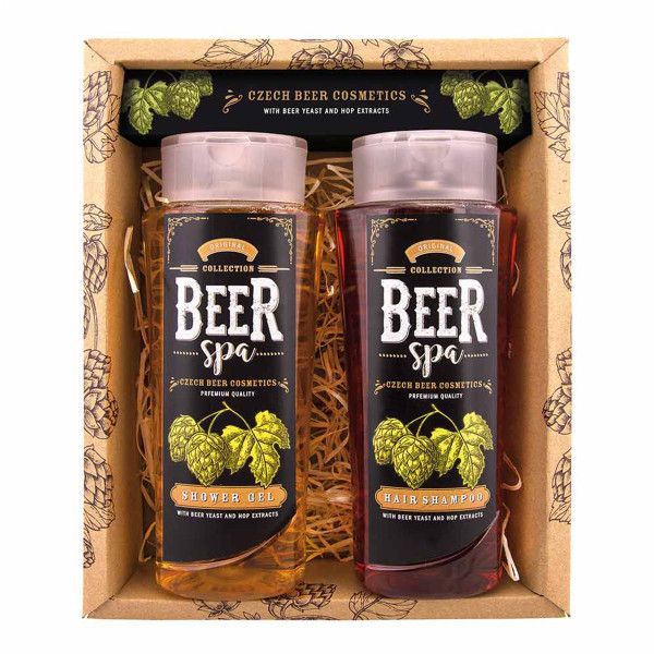 "BEER SPA" alaus kosmetikos rinkinys - dušo želė (250ml) ir šampūnas (250ml) "BEER SPA" alaus kosmetikos rinkinys - dušo želė (250ml) ir šampūnas (250ml)