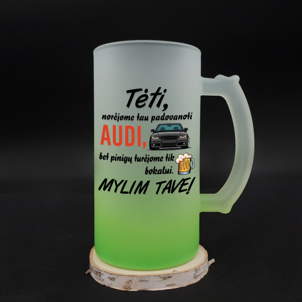 Bokalas "Norėjome tau padovanoti AUDI"