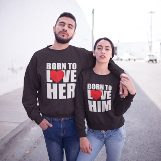 Džemperių komplektas "Born to love" ( be kapišono)