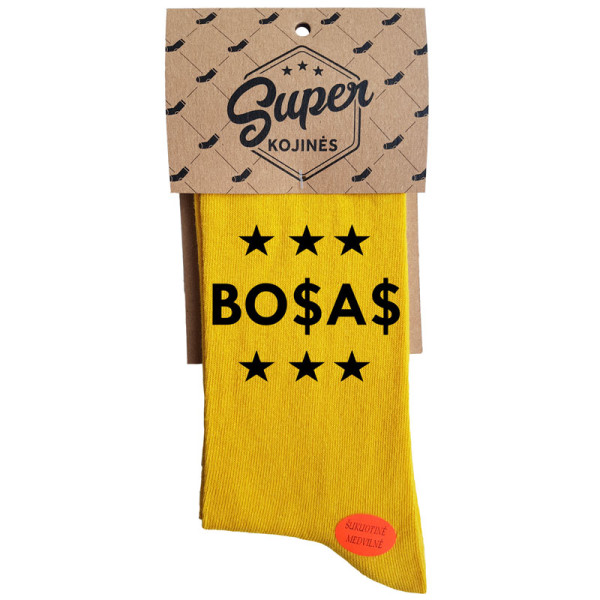 Kojinės "Bosas" su dolerio ženklu Kojinės "Bosas" su dolerio ženklu