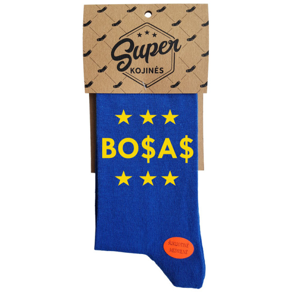Kojinės "Bosas" su dolerio ženklu Kojinės "Bosas" su dolerio ženklu