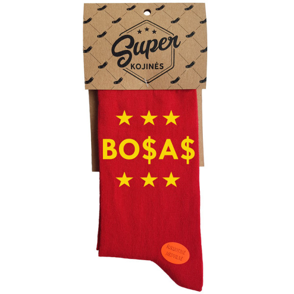 Kojinės "Bosas" su dolerio ženklu Kojinės "Bosas" su dolerio ženklu