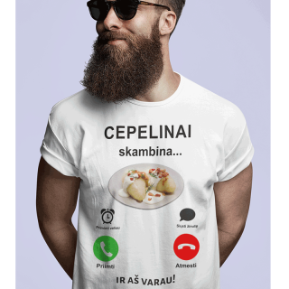 Marškinėliai "Cepelinai skambina"