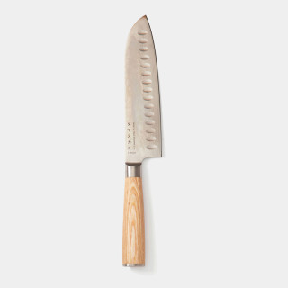 Damasko plieno Santoku peilis "VINGA Hattasan"