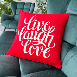 Dekoratyvinė pagalvėlė "Live, Laugh, Love"