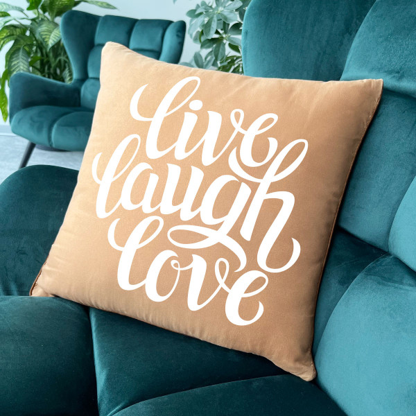 Dekoratyvinė pagalvėlė "Live, Laugh, Love" Dekoratyvinė pagalvėlė "Live, Laugh, Love"