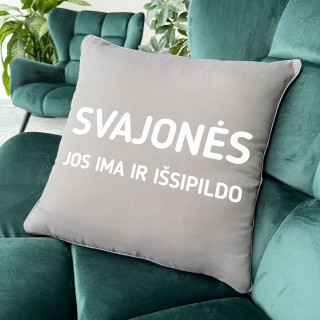Dekoratyvinė pagalvėlė "Svajonės pildosi"