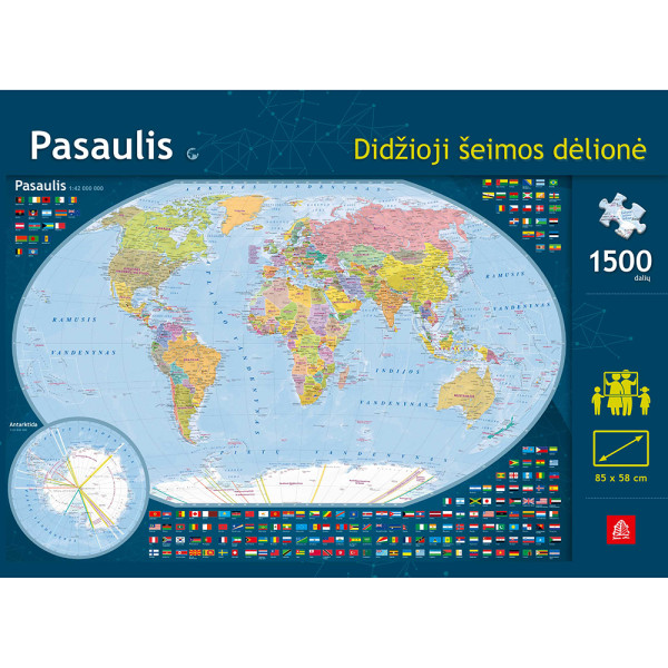 Didžioji šeimos dėlionė, Pasaulis (1500 detalių) Didžioji šeimos dėlionė, Pasaulis (1500 detalių)