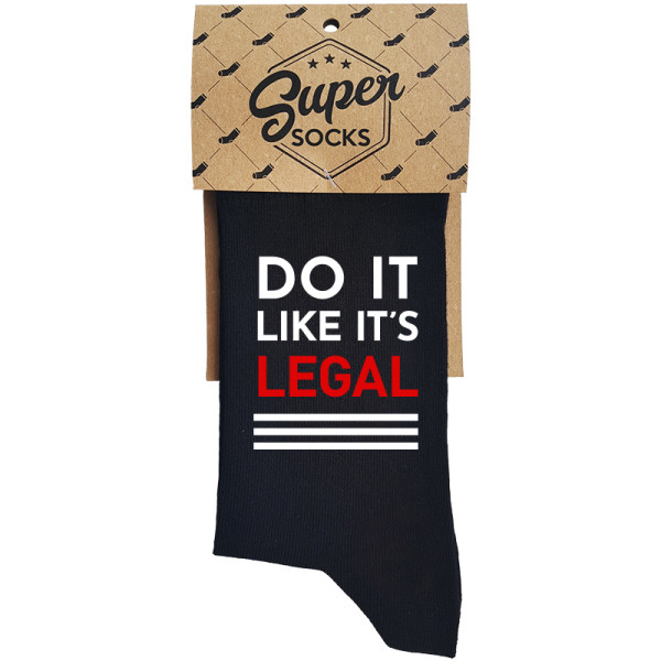 Kojinės "Do it like it's legal" Kojinės "Do it like it's legal"