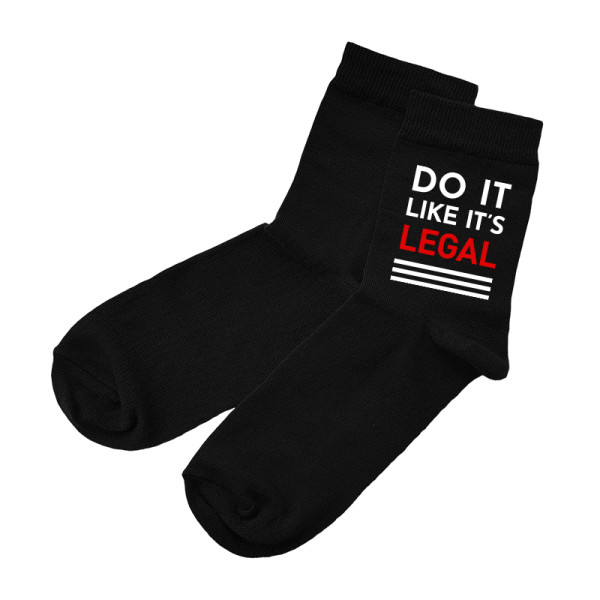 Kojinės "Do it like it's legal" Kojinės "Do it like it's legal"