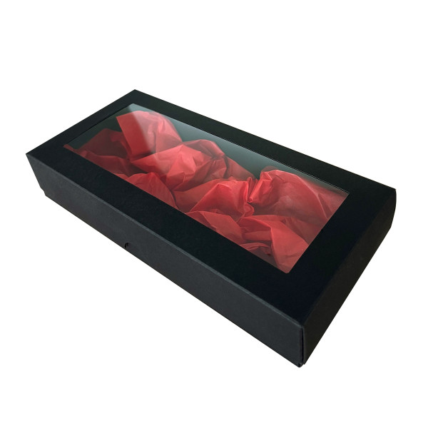 Dovanų dėžutė, juoda 200x90x30mm Dovanų dėžutė, juoda 200x90x30mm