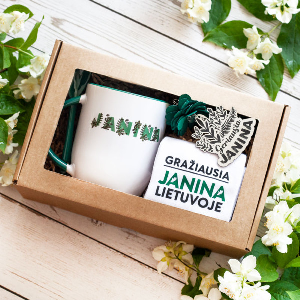 Dovanų rinkinys "Gražiausia Janina" Dovanų rinkinys "Gražiausia Janina"