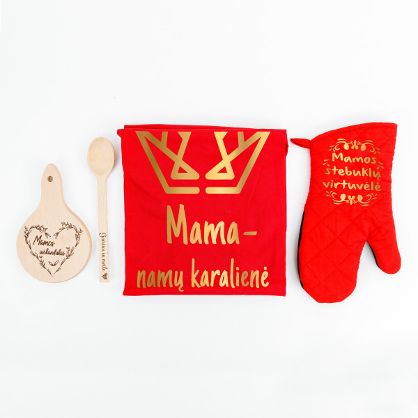 Dovanų rinkinys "Mama - virtuvės karalienė" Dovanų rinkinys "Mama - virtuvės karalienė"