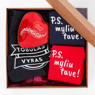Dovanų rinkinys vyrams "P.S. myliu tave!"