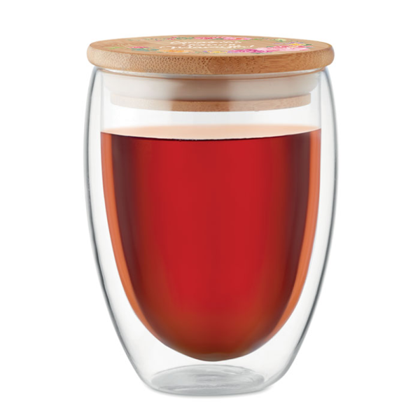 Dvigubo stiklo puodelis "Gražios dienos, Mamyte", 350ml Dvigubo stiklo puodelis "Gražios dienos, Mamyte", 350ml