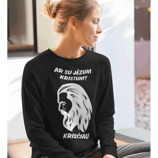 Džemperis "Ar su Jėzum kristum?" (be kapišono) Džemperis "Ar su Jėzum kristum?" (be kapišono)