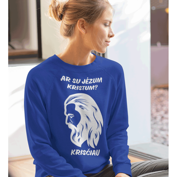 Džemperis "Ar su Jėzum kristum?" (be kapišono) Džemperis "Ar su Jėzum kristum?" (be kapišono)