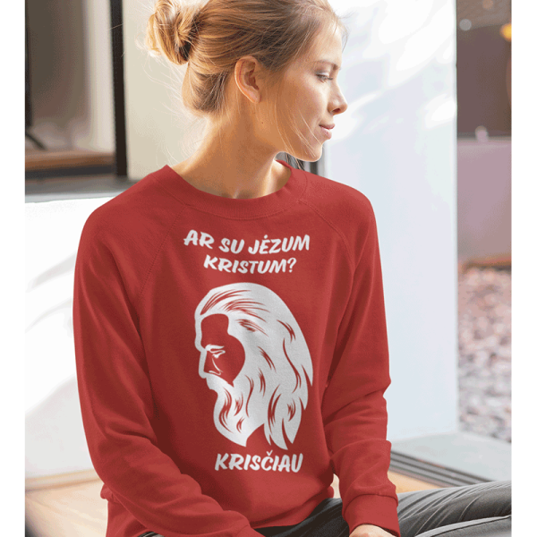 Džemperis "Ar su Jėzum kristum?" (be kapišono) Džemperis "Ar su Jėzum kristum?" (be kapišono)